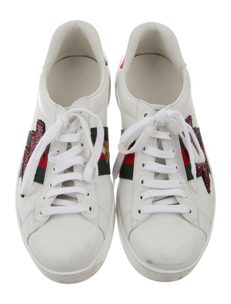 gucci wingtip sneakers|Gucci embroidered sneakers.